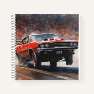Carnet Voiture rouge Vintage