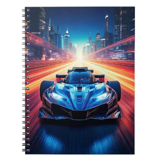 Carnet - voiture sport (Devant)