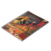 Carnet Voiture volant vintage de science fiction futurist (Côté gauche)