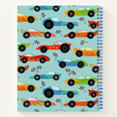Carnet Voitures de course cool Enfants personnalisés (Dos)