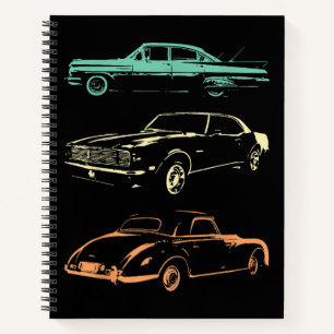 Carnet Voitures Vintage - 80s & 90s Graphic Retro