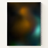 Carnet Vol de libellule verte lumineuse (Dos)