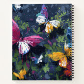 Carnet Vol de papillon abstrait vibrant (1) (Dos)