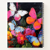 Carnet Vol de papillon abstrait vibrant (10) (Dos)