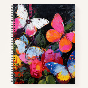 Carnet Vol de papillon abstrait vibrant (10)