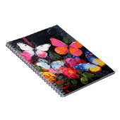 Carnet Vol de papillon abstrait vibrant (10) (Côté Droit)