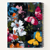 Carnet Vol de papillon abstrait vibrant (2) (Dos)