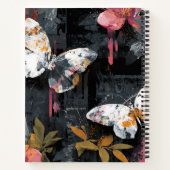 Carnet Vol de papillon abstrait vibrant (3) (Dos)