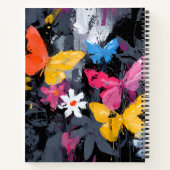 Carnet Vol de papillon abstrait vibrant (5) (Dos)