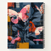 Carnet Vol de papillon abstrait vibrant (6) (Dos)