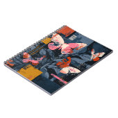 Carnet Vol de papillon abstrait vibrant (6) (Côté gauche)