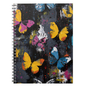 Carnet Vol de papillon abstrait vibrant (8)