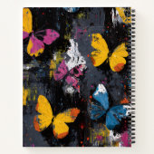 Carnet Vol de papillon abstrait vibrant (8) (Dos)