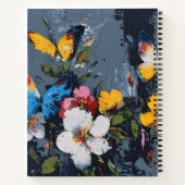 Carnet Vol de papillon abstrait vibrant (9) (Dos)