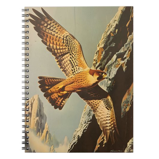 Carnet Vol vintage du Faucon Merlin (Devant)