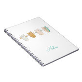 carnet volant de 4 Chouettes Pastel (Côté Droit)