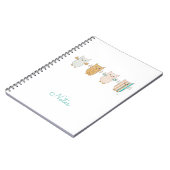 carnet volant de 4 Chouettes Pastel (Côté gauche)