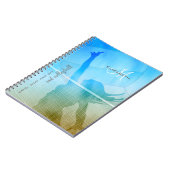 Carnet volley-ball féminin à la plage (Côté gauche)