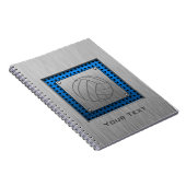 Carnet Volleyball balayé de Métal-regard (Côté Droit)