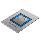 Carnet Volleyball balayé de Métal-regard (Côté gauche)