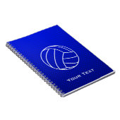 Carnet Volleyball bleu profond (Côté Droit)