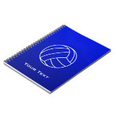 Carnet Volleyball bleu profond (Côté gauche)