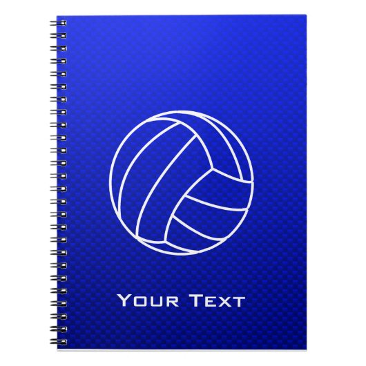 Carnet Volleyball bleu profond (Devant)