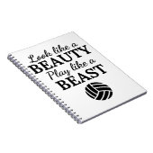 Carnet Volleyball : On dirait un jeu de beauté comme une (Côté Droit)