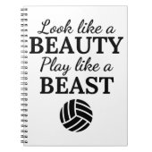 Carnet Volleyball : On dirait un jeu de beauté comme une  (Devant)