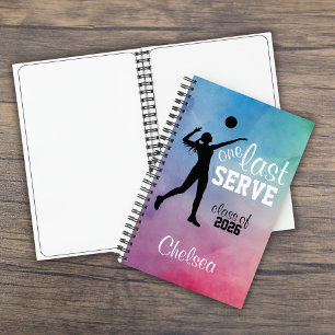Carnet Volleyball Personnalisé Arc-en-ciel Senior Un Dern