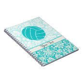 Carnet Volleyball turquoise (Côté Droit)