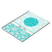 Carnet Volleyball turquoise (Côté gauche)