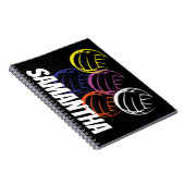 Carnet Volleyballs Néon (Côté Droit)
