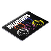Carnet Volleyballs Néon (Côté gauche)