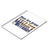 Carnet Vollyball Waterboy en bleu (Côté gauche)