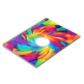 Carnet Vortex kaléidoscopique : Un voyage coloré (Côté gauche)