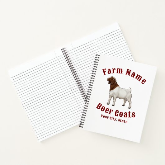 Carnet Vos chèvres Boer de la ferme (Intérieur)