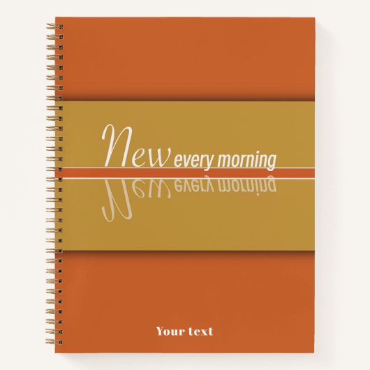 Carnet Vos Monnaies Sont Neuves Tous Les Matins (Devant)