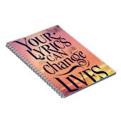 Carnet Vos Paroles Peuvent Changer La Vie (Côté Droit)