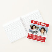 Carnet VOS Photos & Texte "PERSONNE MANQUANTE" (Intérieur)