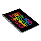 Carnet Vos prières me rendent plus gai Drapeau de la fier (Côté Droit)