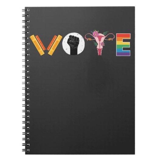 Carnet VOTE Books Uterus LGBT Support (Devant)