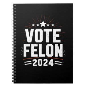 Carnet Vote Felon Trump Élections 2024 amusantes Vote