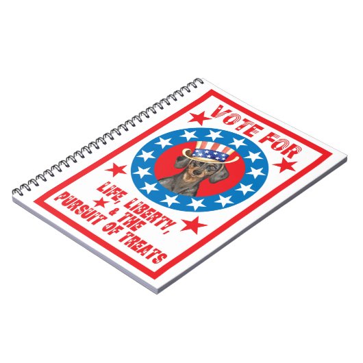 Carnet Vote pour Dachshund (Côté gauche)