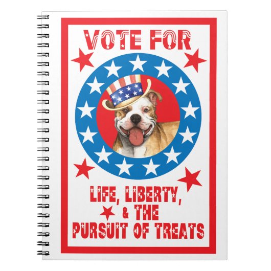 Carnet Vote pour Pit Bull (Devant)