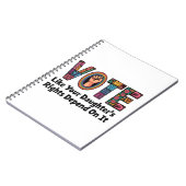 Carnet Votez comme les droits de votre fille en dépendent (Côté gauche)