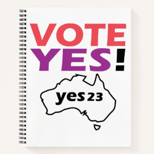 Carnet Votez Oui À La Voix Des Australiens Autochtones