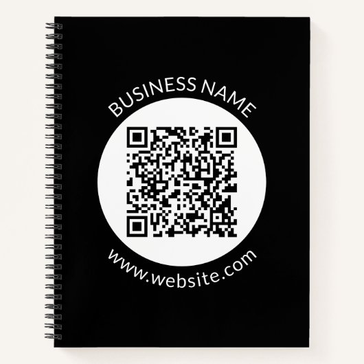 Carnet Votre code QR téléchargé | Texte et couleurs modif (Devant)