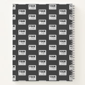 Carnet Votre conception d'image ou logo d'entreprise en m (Dos)