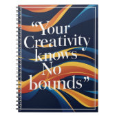 Carnet Votre Créativité Ne Connaît Aucune Frontière (Devant)